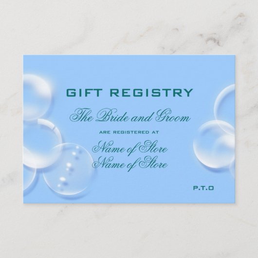 Carte D'accompagnement mariage à la plage (Devant)