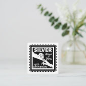 Carte D'accompagnement Mariage anniversaire 25 ans argent (Debout devant)