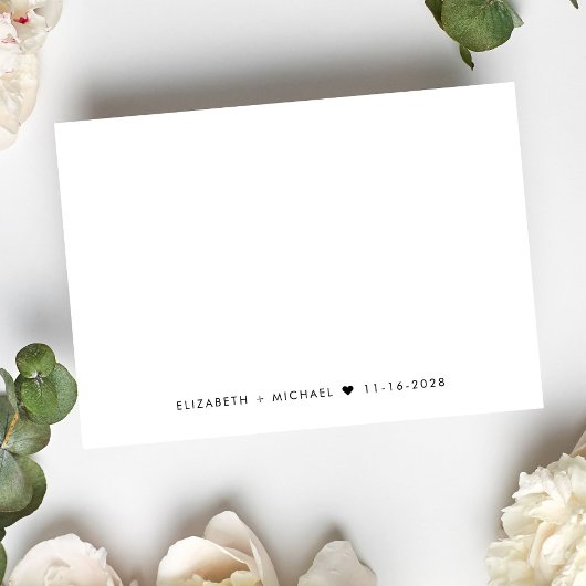 Carte D'accompagnement Mariage après réception de l'invitation