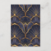 Carte D'accompagnement Mariage Art déco Vintage violet (Dos)