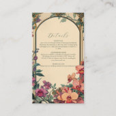 Carte D'accompagnement Mariage Art Nouveau classique (Devant)