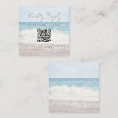 Carte D'accompagnement Mariage au coucher de soleil sur la plage Scan Cod (Devant / Derrière)
