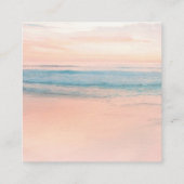 Carte D'accompagnement Mariage au coucher du soleil sur la plage Code Sca (Dos)