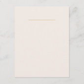 Carte D'accompagnement Mariage au style Rococo Blush (Dos)