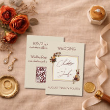 Mariage Automnal Élégant et Romantique Rose Rouill