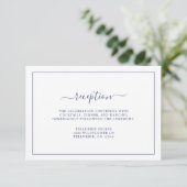 Carte D'accompagnement Mariage avec Réception Simple (Debout devant)