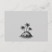 Carte D'accompagnement Mariage Beach Couple (Dos)