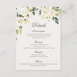 Carte D'accompagnement Mariage Boho Détails du Mariage