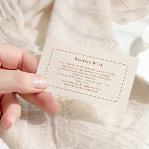 Carte D'accompagnement Mariage Boho ivoire simple qui veut bien