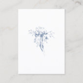 Carte D'accompagnement Mariage Botanique Rose Française Chic Romantique (Dos)