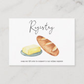 Carte D'accompagnement Mariage Butter Together - Code QR pour la liste de (Devant)