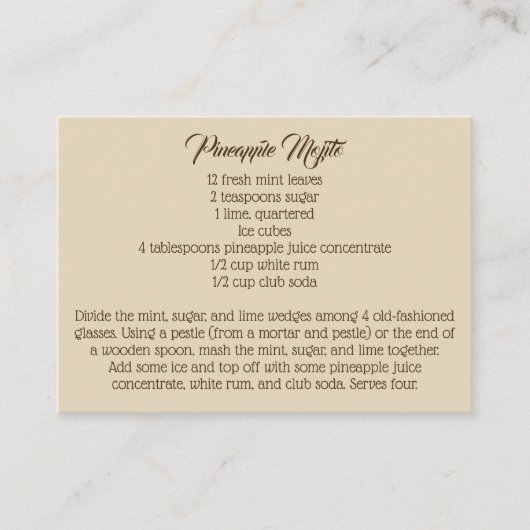 Carte D'accompagnement Mariage campagnard Dandelion Signature Boisson Rec (Devant)