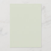 Carte D'accompagnement Mariage Capture L'amour Sage vert QR Code Photo (Dos)