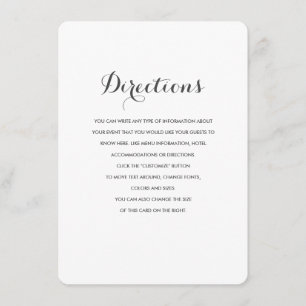 Carte D'accompagnement Mariage Carolyna Insérer