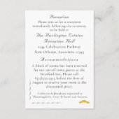 Carte D'accompagnement Mariage catholique Rose nuptial (Dos)