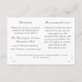 Carte D'accompagnement Mariage catholique Rose nuptial (Dos)