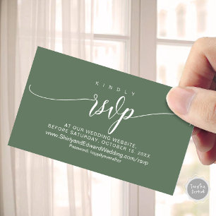 Carte D'accompagnement Mariage Celebration en ligne RSVP, Moderne