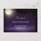 Carte D'accompagnement Mariage céleste Starry Night Tree (Devant)