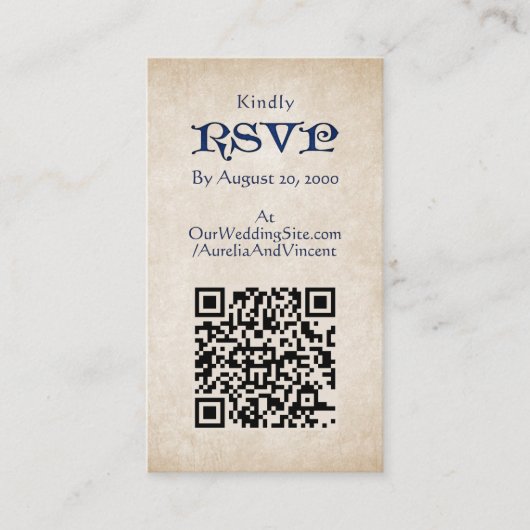 Carte D'accompagnement Mariage celtique des épées (Devant)