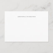 CARTE D'ACCOMPAGNEMENT MARIAGE CERCLE CHIC (Dos)