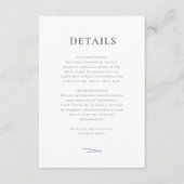 Carte D'accompagnement Mariage Champs Lavender (Devant)