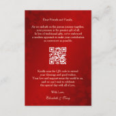 Carte D'accompagnement Mariage chinois QR Code argent cadeau (Devant)