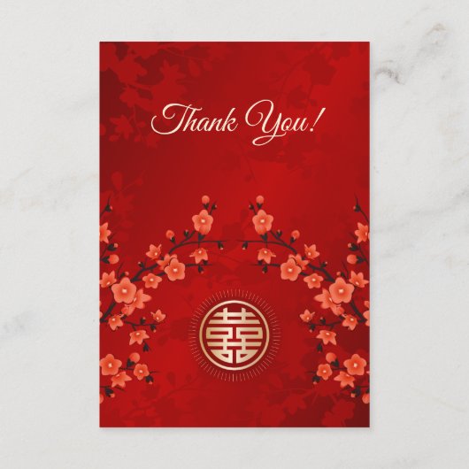 Carte D'accompagnement Mariage chinois QR Code argent cadeau (Dos)