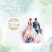 Carte D'accompagnement Mariage classique Boho Floral