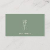 Carte D'accompagnement Mariage Code QR Capturez l'amour Vert Sauge (Dos)