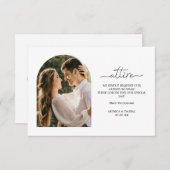 Carte D'accompagnement Mariage Code vestimentaire Boho Arch Photo (Devant / Derrière)