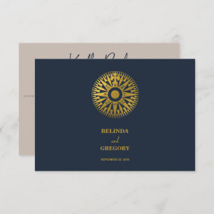 Carte D'accompagnement Mariage Compass de passeport de mariage de destina