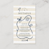 Carte D'accompagnement Mariage Croquis de Côte (Devant)