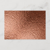 Carte D'accompagnement Mariage Cuivre et Marbre Élégance Audacieuse (Dos)