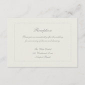 Carte D'accompagnement Mariage d'accueil Faux perlé Embossé (Devant)