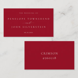 Carte D'accompagnement Mariage d'affichage couleur de la puce de couleur