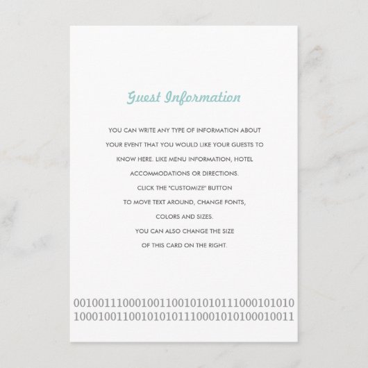 Carte D'accompagnement Mariage d'amour du contrôleur (Devant)