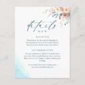 Carte D'accompagnement Mariage d'aquarelle de plage (Devant)