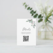 Carte D'accompagnement Mariage d'aquarelle d'hiver (Debout devant)