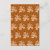 Carte D'accompagnement Mariage d'aquarelle Feuille d'érable d'automne Dét (Dos)