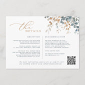 Carte D'accompagnement Mariage d'aquarelle florale moelleuse (Devant)