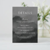 Carte D'accompagnement Mariage d'aquarelle Misty Mountain (Debout devant)