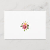 Carte D'accompagnement Mariage d'aquarelle rose pâle (Dos)