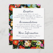 Carte D'accompagnement Mariage d'Art Populaire Mexicain (Devant / Derrière)