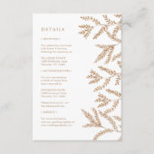 Carte D'accompagnement Mariage d'automne (Devant)