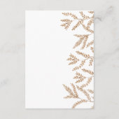 Carte D'accompagnement Mariage d'automne (Dos)