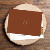 Carte D'accompagnement Mariage d'automne Feuilles d'automne Répondre