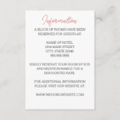 Carte D'accompagnement Mariage d'automne rustique (Devant)