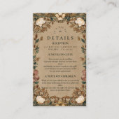 Carte D'accompagnement Mariage d'automne vintage (Devant)