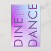 Carte D'accompagnement Mariage de automne violet ultra moderne (Devant)