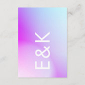 Carte D'accompagnement Mariage de automne violet ultra moderne (Dos)